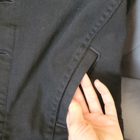 L'AGENCE Celine black denim jacket with sequins size XS - Picture 12 of 12